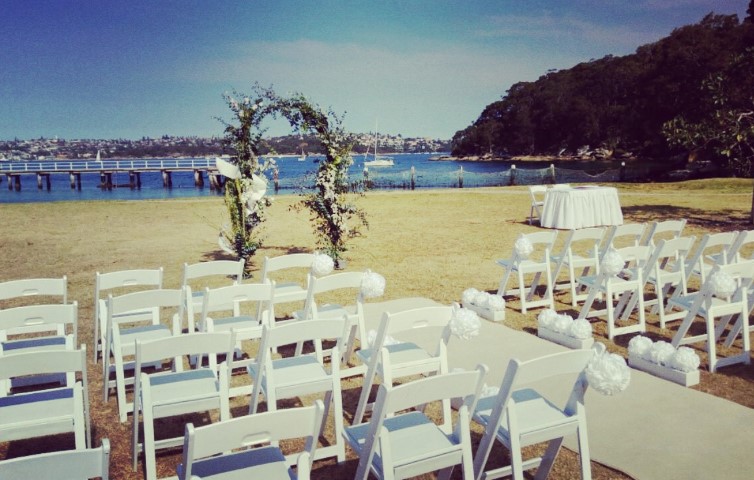 outdoor wedding ceremony sydney beach